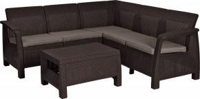 Комплект мебели угловой Корфу Релакс Сет (CORFU II RELAX SET) коричневый в Ханты-Мансийске - hanty-mansiysk.mebel24.online | фото 2