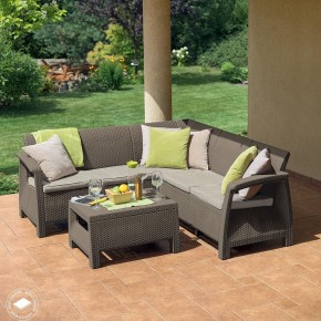 Комплект мебели угловой Корфу Релакс Сет (CORFU II RELAX SET) коричневый в Ханты-Мансийске - hanty-mansiysk.mebel24.online | фото 4