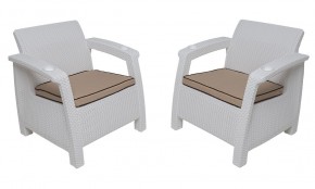 Комплект на балкон Yalta Balcony Set (Ялта) белый в Ханты-Мансийске - hanty-mansiysk.mebel24.online | фото 4