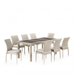Комплект плетеной мебели T365/Y380C-W85 Latte (8+1) + подушки в Ханты-Мансийске - hanty-mansiysk.mebel24.online | фото 1