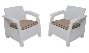 Комплект уличной мебели Yalta Premium Terrace Set (Ялта) белый (+подушки под спину) в Ханты-Мансийске - hanty-mansiysk.mebel24.online | фото 4