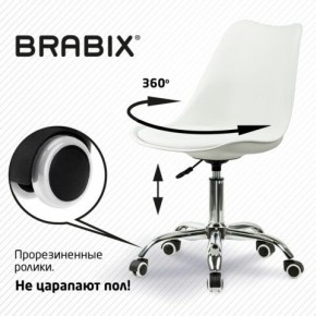 Кресло стул BRABIX "Eames MG-310 CH", хром, пластик белый, экокожа белая, 532923 в Ханты-Мансийске - hanty-mansiysk.mebel24.online | фото 7