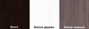 Кровать-чердак Пионер 1 (800*1900) Белое дерево, Анкор темный, Венге в Ханты-Мансийске - hanty-mansiysk.mebel24.online | фото 3