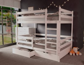 Кровать двухъярусная без крыши 80*160 Белый в Ханты-Мансийске - hanty-mansiysk.mebel24.online | фото 1