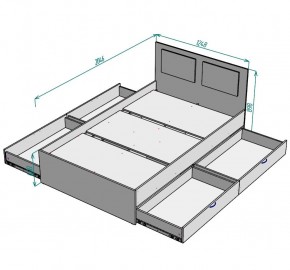 Кровать Ольга L37 (1200) 4 ящика в Ханты-Мансийске - hanty-mansiysk.mebel24.online | фото 2