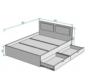 Кровать Ольга L39 (1600) 2 ящика в Ханты-Мансийске - hanty-mansiysk.mebel24.online | фото 2