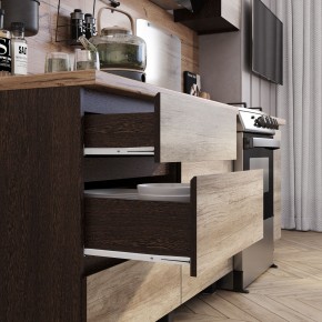 Кухня Энигма 1.6 м (венге/дуб каньон) в Ханты-Мансийске - hanty-mansiysk.mebel24.online | фото 2