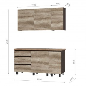 Кухня Энигма 1.6 м (венге/дуб каньон) в Ханты-Мансийске - hanty-mansiysk.mebel24.online | фото 5
