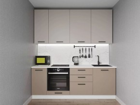 Кухонный гарнитур Каппучино 2200 h950 (Стол. 38мм) в Ханты-Мансийске - hanty-mansiysk.mebel24.online | фото