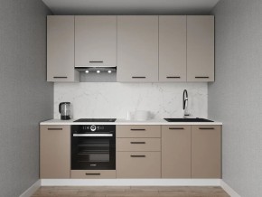 Кухонный гарнитур Каппучино 2400 h950 (Стол. 26мм) в Ханты-Мансийске - hanty-mansiysk.mebel24.online | фото