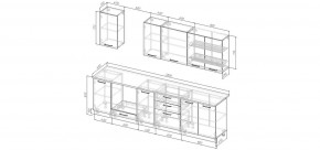 Кухонный гарнитур Каппучино 2800 (Стол. 38мм) в Ханты-Мансийске - hanty-mansiysk.mebel24.online | фото 2