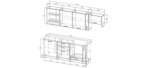 Кухонный гарнитур Капри 2550 (Стол. 26мм) в Ханты-Мансийске - hanty-mansiysk.mebel24.online | фото 2