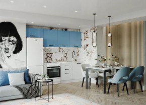 Кухонный гарнитур Капри 2550 (Стол. 38мм) в Ханты-Мансийске - hanty-mansiysk.mebel24.online | фото