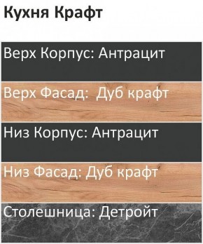 Кухонный гарнитур Крафт 2200 (Стол. 26мм) в Ханты-Мансийске - hanty-mansiysk.mebel24.online | фото 3
