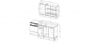 Кухонный гарнитур Меренга  1200 (Стол. 26мм) в Ханты-Мансийске - hanty-mansiysk.mebel24.online | фото 2