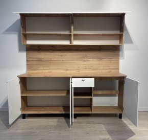 Кухонный гарнитур «Монако» 2.0 м Серия 2 МДФ с фрезеровкой (Дуб Золотой/Графит) в Ханты-Мансийске - hanty-mansiysk.mebel24.online | фото 7