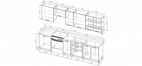 Кухонный гарнитур Ниагара 3000 (Стол. 38мм) в Ханты-Мансийске - hanty-mansiysk.mebel24.online | фото 2