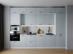 Кухонный гарнитур Смоки 3400 (Стол. 26мм) в Ханты-Мансийске - hanty-mansiysk.mebel24.online | фото 1