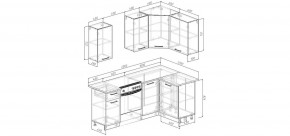 Кухонный гарнитур Умбра 2000*1200 (Стол. 26мм) в Ханты-Мансийске - hanty-mansiysk.mebel24.online | фото 2