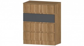 ЛЕНОРА Комод 4 ящика (графит) в Ханты-Мансийске - hanty-mansiysk.mebel24.online | фото