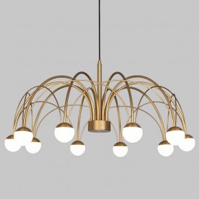Люстра на штанге Eurosvet Ragno 90030/10 LED золото в Ханты-Мансийске - hanty-mansiysk.mebel24.online | фото