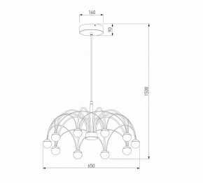 Люстра на штанге Eurosvet Ragno 90030/10 LED золото в Ханты-Мансийске - hanty-mansiysk.mebel24.online | фото 5