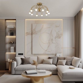 Люстра на штанге Eurosvet Ragno 90031/10 LED золото в Ханты-Мансийске - hanty-mansiysk.mebel24.online | фото 4