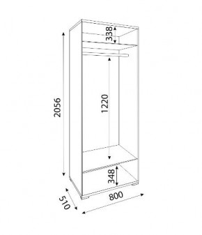 Мармарис (гостиная) М01 Шкаф (2 двери) в Ханты-Мансийске - hanty-mansiysk.mebel24.online | фото 2