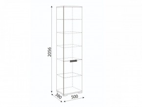 Мармарис (гостиная) М12 Пенал в Ханты-Мансийске - hanty-mansiysk.mebel24.online | фото 2