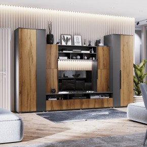 МОНИКА Гостиная 3400 (темно серый) в Ханты-Мансийске - hanty-mansiysk.mebel24.online | фото 1