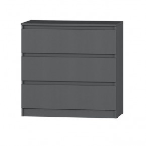 МС "Хилтон" Комод №2 800 (3 ящ.) графит в Ханты-Мансийске - hanty-mansiysk.mebel24.online | фото 2