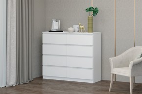 МС "Хилтон" Комод №3 1200 (8 ящ.) белый текстурный в Ханты-Мансийске - hanty-mansiysk.mebel24.online | фото