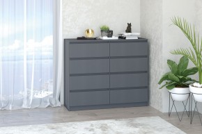 МС "Хилтон" Комод №3 1200 (8 ящ.) графит в Ханты-Мансийске - hanty-mansiysk.mebel24.online | фото