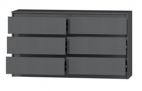 МС "Хилтон" Комод №5 1400 (6 ящ.) графит в Ханты-Мансийске - hanty-mansiysk.mebel24.online | фото 3