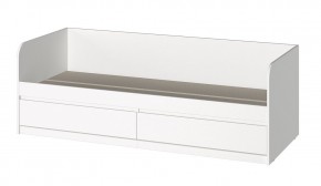МС "Хилтон" Кровать 0,8 (Белый текстурный) в Ханты-Мансийске - hanty-mansiysk.mebel24.online | фото
