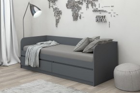 МС "Хилтон" Кровать 0,8 (графит) в Ханты-Мансийске - hanty-mansiysk.mebel24.online | фото
