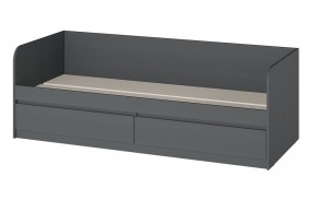 МС "Хилтон" Кровать 0,8 (графит) в Ханты-Мансийске - hanty-mansiysk.mebel24.online | фото 3