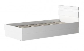 МС "Хилтон" Кровать 0,9 (Белый текстурный) в Ханты-Мансийске - hanty-mansiysk.mebel24.online | фото 2