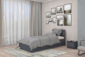 МС "Хилтон" Кровать 0,9 (графит) в Ханты-Мансийске - hanty-mansiysk.mebel24.online | фото