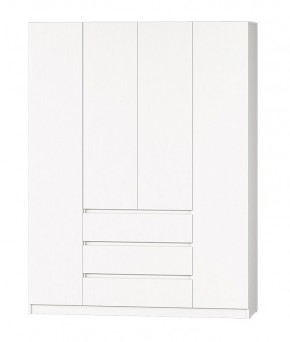 МС "Хилтон" Шкаф №1 1600 (Белый текстурный) в Ханты-Мансийске - hanty-mansiysk.mebel24.online | фото 2