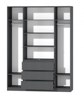МС "Хилтон" Шкаф №1 1600 (Графит) в Ханты-Мансийске - hanty-mansiysk.mebel24.online | фото 3