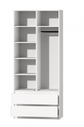 МС "Хилтон" Шкаф №3 900 (Белый текстурный) в Ханты-Мансийске - hanty-mansiysk.mebel24.online | фото 3