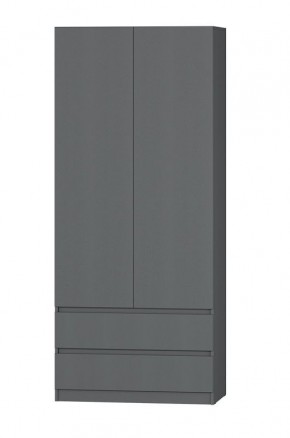 МС "Хилтон" Шкаф №3 900 (Графит) в Ханты-Мансийске - hanty-mansiysk.mebel24.online | фото 2