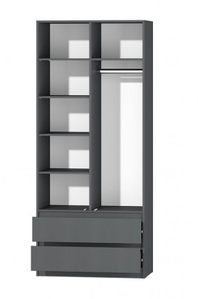 МС "Хилтон" Шкаф №3 900 (Графит) в Ханты-Мансийске - hanty-mansiysk.mebel24.online | фото 3