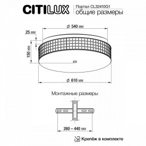 Накладной светильник Citilux Портал CL32410G1 в Ханты-Мансийске - hanty-mansiysk.mebel24.online | фото 11