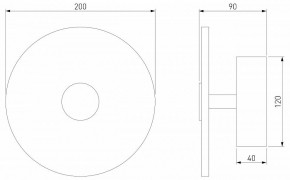 Накладной светильник Eurosvet Thasos 40340 LED черный в Ханты-Мансийске - hanty-mansiysk.mebel24.online | фото 5