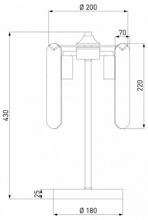 Настольная лампа декоративная Eurosvet Claire 01170/3 золото в Ханты-Мансийске - hanty-mansiysk.mebel24.online | фото 3