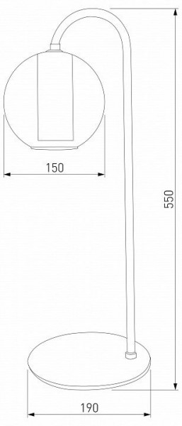 Настольная лампа декоративная Eurosvet Cobble 80508/1 дымчатый в Ханты-Мансийске - hanty-mansiysk.mebel24.online | фото 2