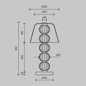 Настольная лампа декоративная Maytoni Amulet MOD555TL-L8G3K в Ханты-Мансийске - hanty-mansiysk.mebel24.online | фото 4