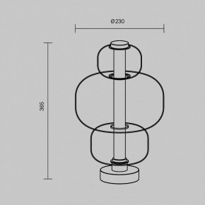 Настольная лампа декоративная Maytoni Atmos MOD364TL-L15B3K в Ханты-Мансийске - hanty-mansiysk.mebel24.online | фото 5